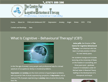 Tablet Screenshot of centreforcbtcounselling.co.uk